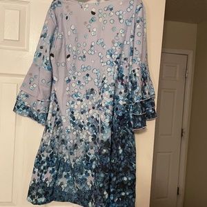 Unique print MIDI style dress never worn